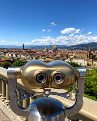 Close-up of cityscape against sky