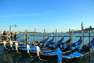 Boats in harbor