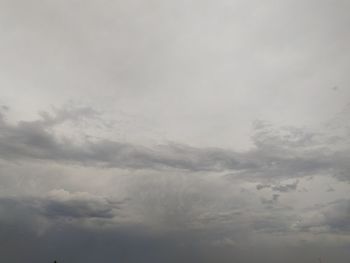 Low angle view of clouds in sky