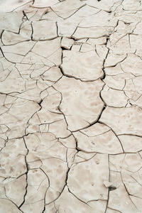 Full frame shot of cracked land