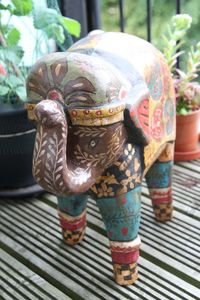 Close-up of carving on wall