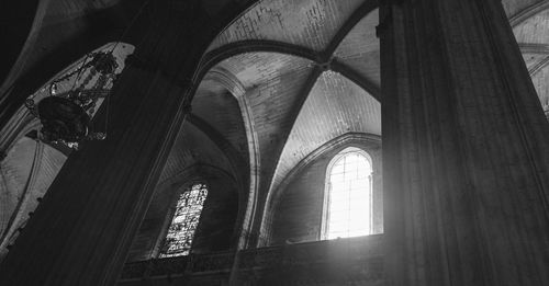 Low angle view of historic building