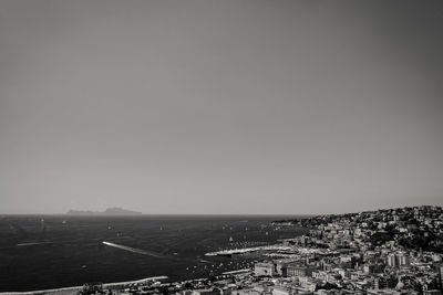 High angle view of townscape against sky