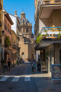 Street amidst buildings in city