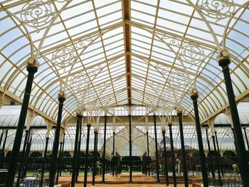 Low angle view of greenhouse