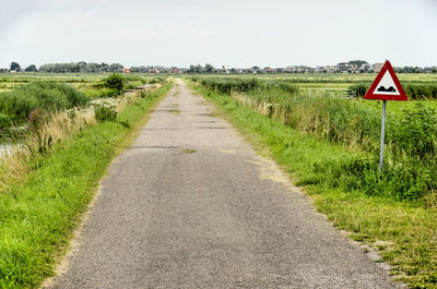 Country road near yerseke, the netherlands