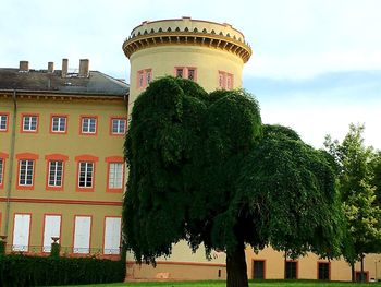 Low angle view of building against sky