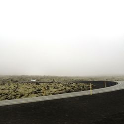 View of road against clear sky