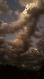 Storm clouds in sky