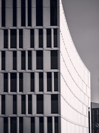 Low angle view of modern building against sky