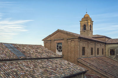 Low angle view of building against sky