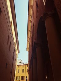 Low angle view of buildings against sky