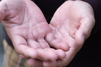 Close-up of hands
