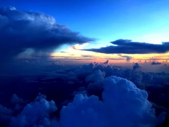 Scenic view of cloudy sky