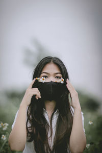 Portrait of a beautiful young woman