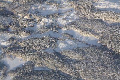 High angle view of beach