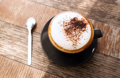 Close-up of coffee on table