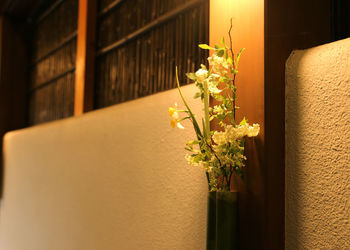 Flower vase in japanese temple