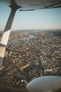 Aerial view of buildings in city