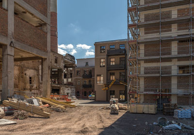 Restoration and conversion of an old factory site into apartments