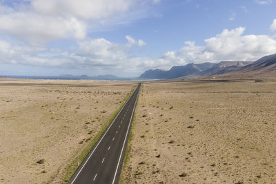 Scenic view of desert against sky