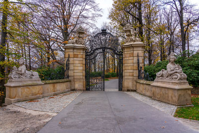 Statue in park