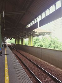 Railroad station platform