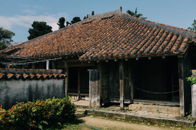 Houses against sky