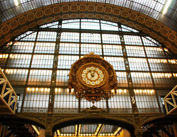 Low angle view of ceiling of building