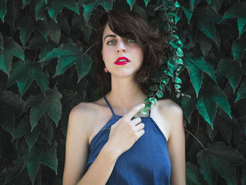 Portrait of young woman