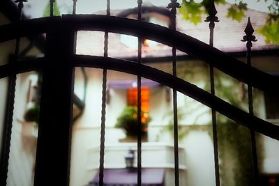 Close-up of metallic object against blurred background