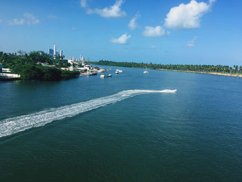 Scenic view of sea against sky