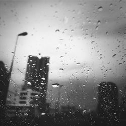 Raindrops on glass window