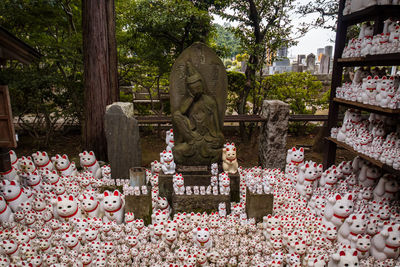 View of buddha statue in temple