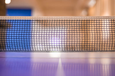 High angle view of table