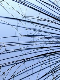 Low angle view of cables against the sky