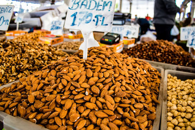 Close-up of food for sale at market stall