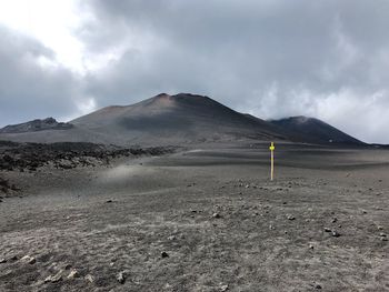 Scenic view of desert against sky