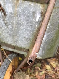 Close-up of rusty metal