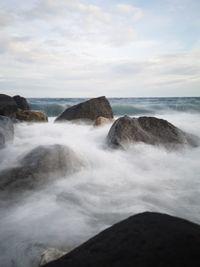 Scenic view of sea against sky