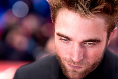 Close-up portrait of young man