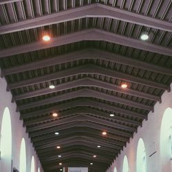 Low angle view of ceiling