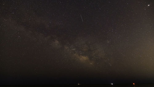 Low angle view of stars in sky