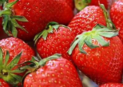 Full frame shot of strawberries