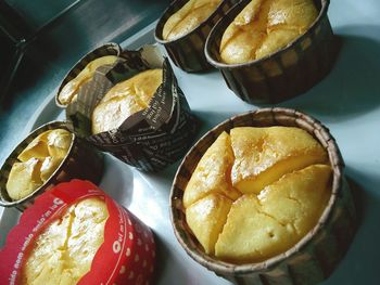 Close-up of dessert in plate on table