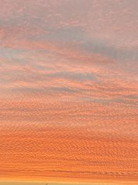 Scenic view of landscape against sky during sunset