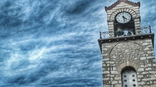 High section of church against cloudy sky