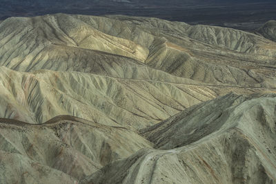 High angle view of rock formations
