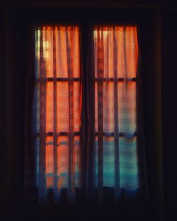 Sunlight streaming through window at home