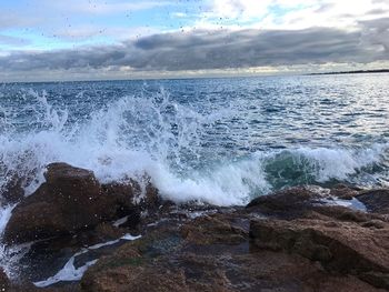 Scenic view of sea against sky